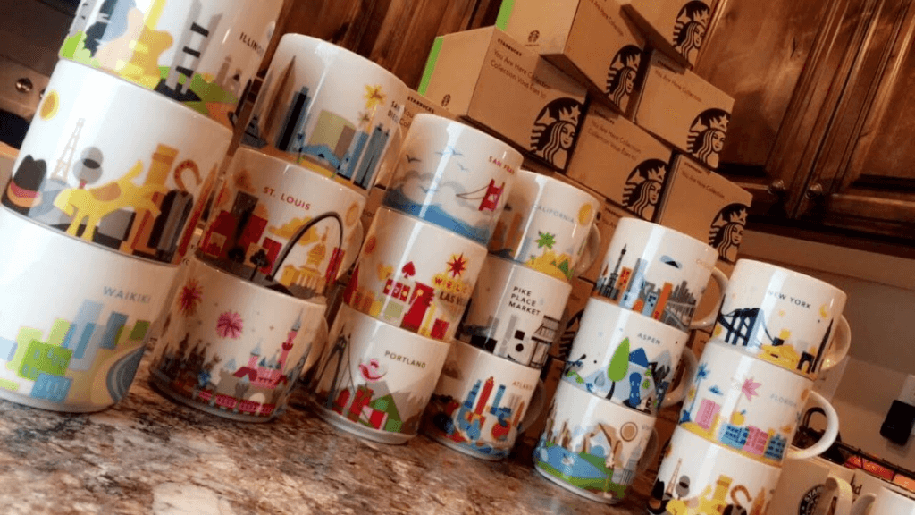 What is Starbucks you are here mugs? starbmag