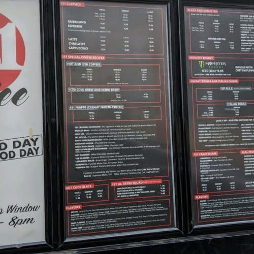 151 Coffee Menu starbmag