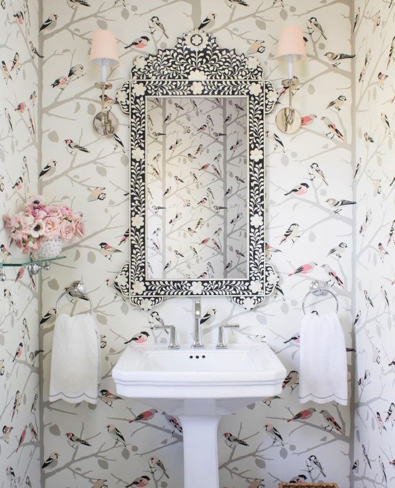 26 Powder Room Wallpaper Ideas To Revamp Your Space - starbmag