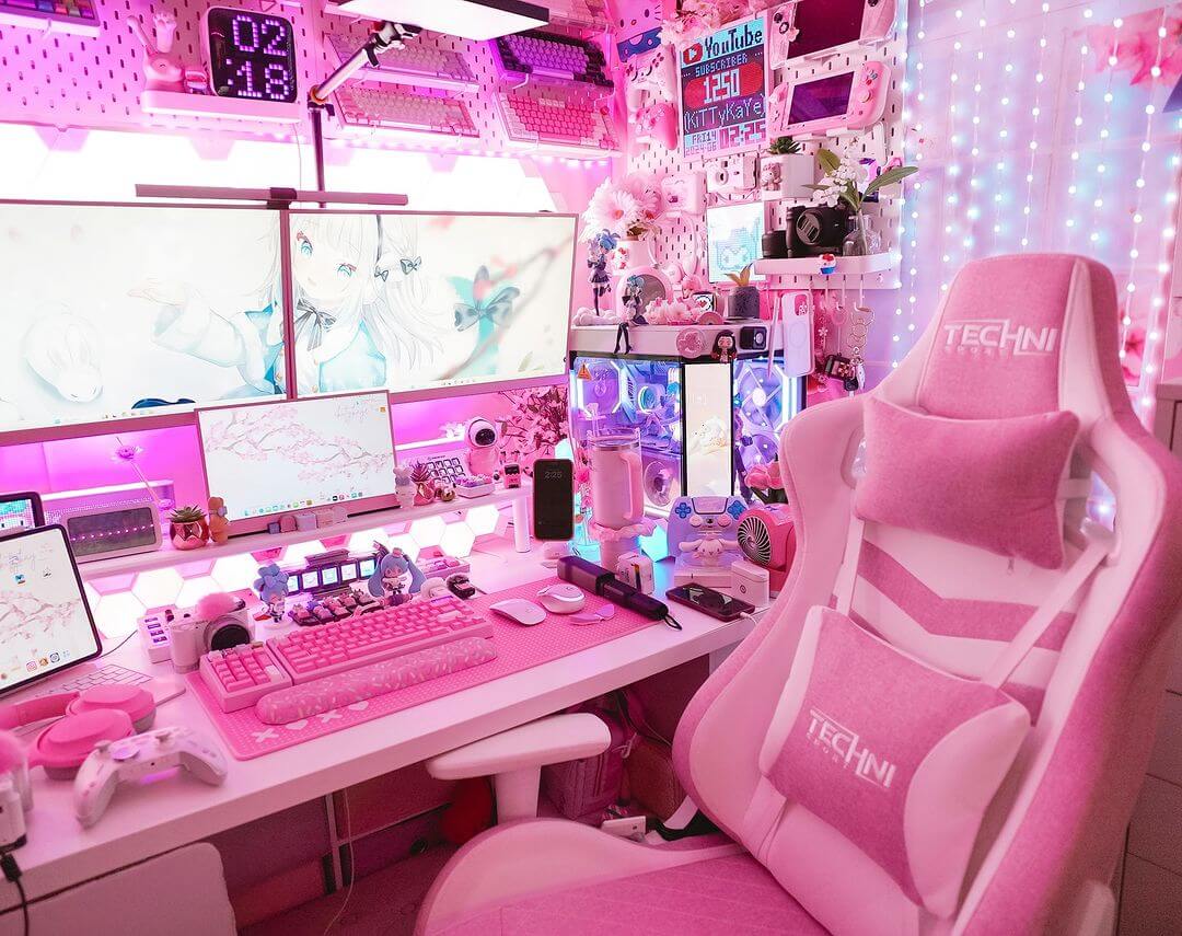 20 Pink Office Decorating Ideas For Small Spaces That Are Both Chic And ...