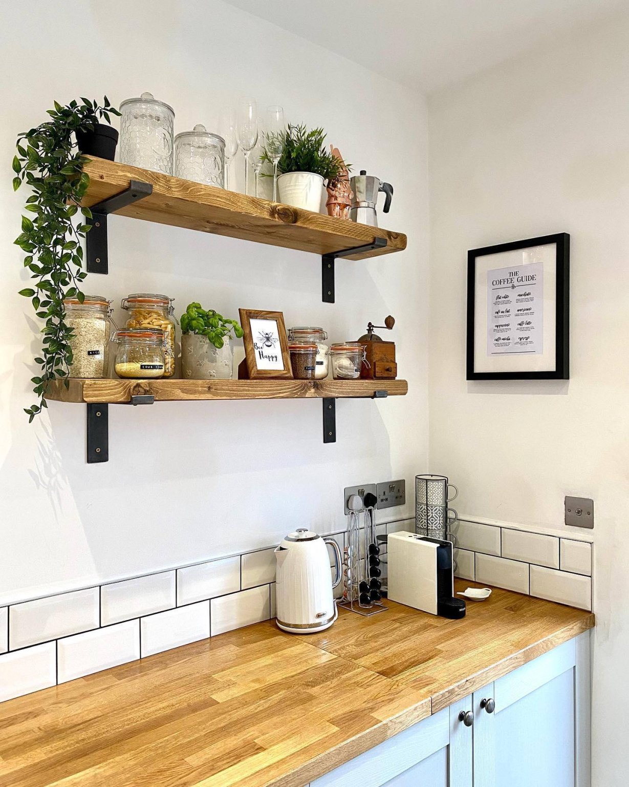20 Open Shelves Ideas for Small Kitchen That Will Upgrade Your Kitchen ...